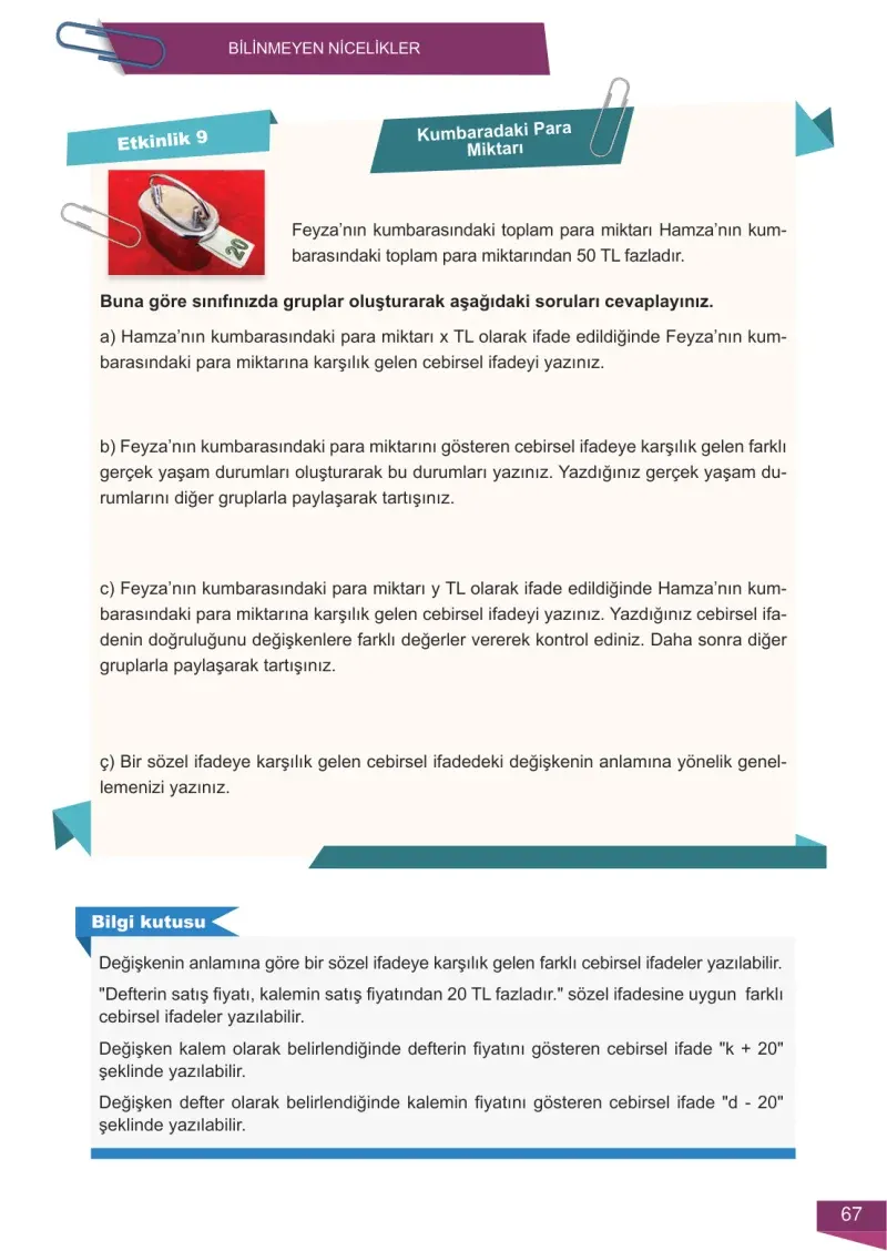 6. Sınıf Matematik Ders Kitabı Cevapları Meb Yayınları 2 Sayfa 67