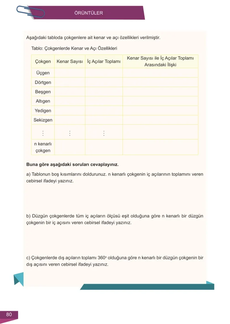 6. Sınıf Matematik Ders Kitabı Cevapları Meb Yayınları 2 Sayfa 80