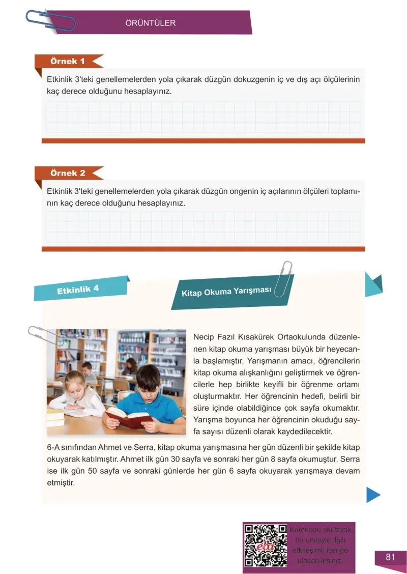 6. Sınıf Matematik Ders Kitabı Cevapları Meb Yayınları 2 Sayfa 81