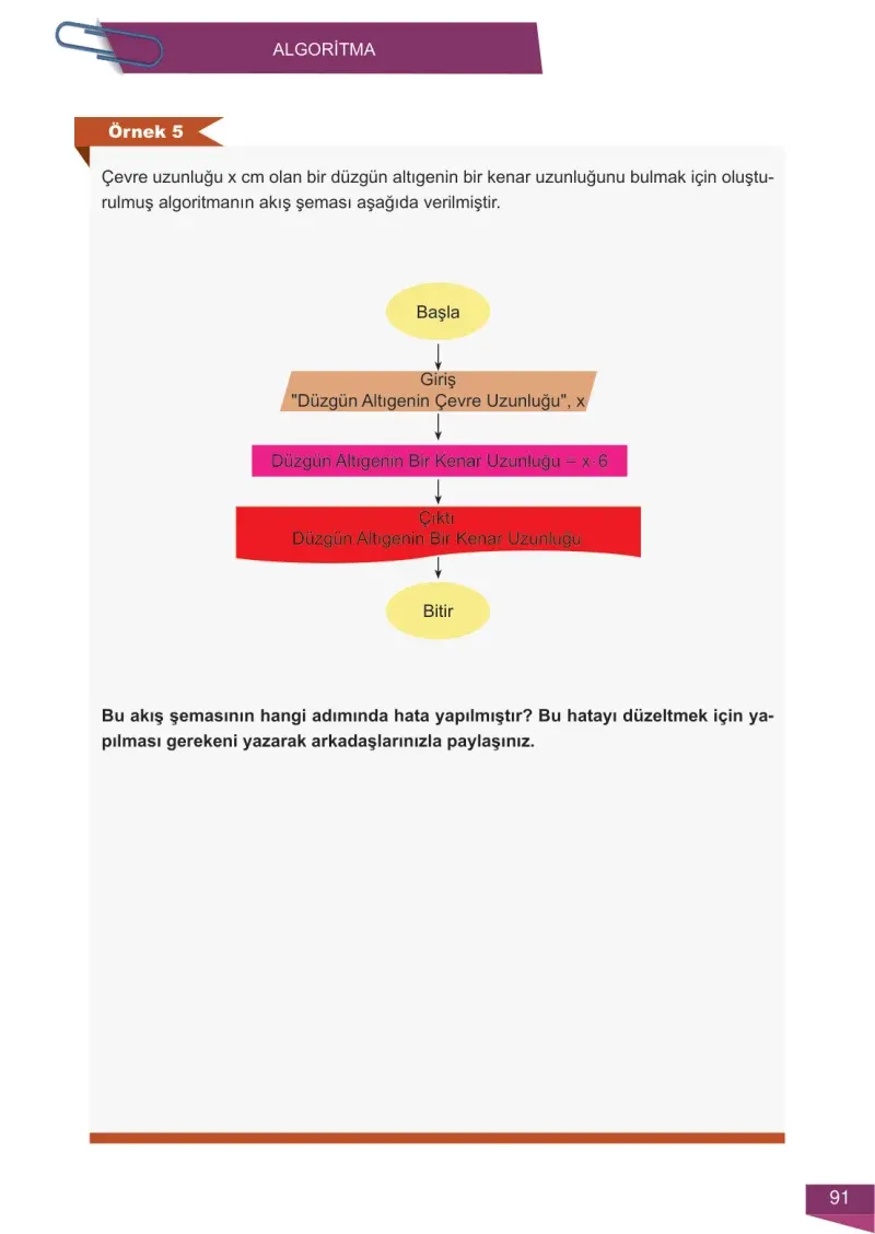 6. Sınıf Matematik Ders Kitabı Cevapları Meb Yayınları 2 Sayfa 91