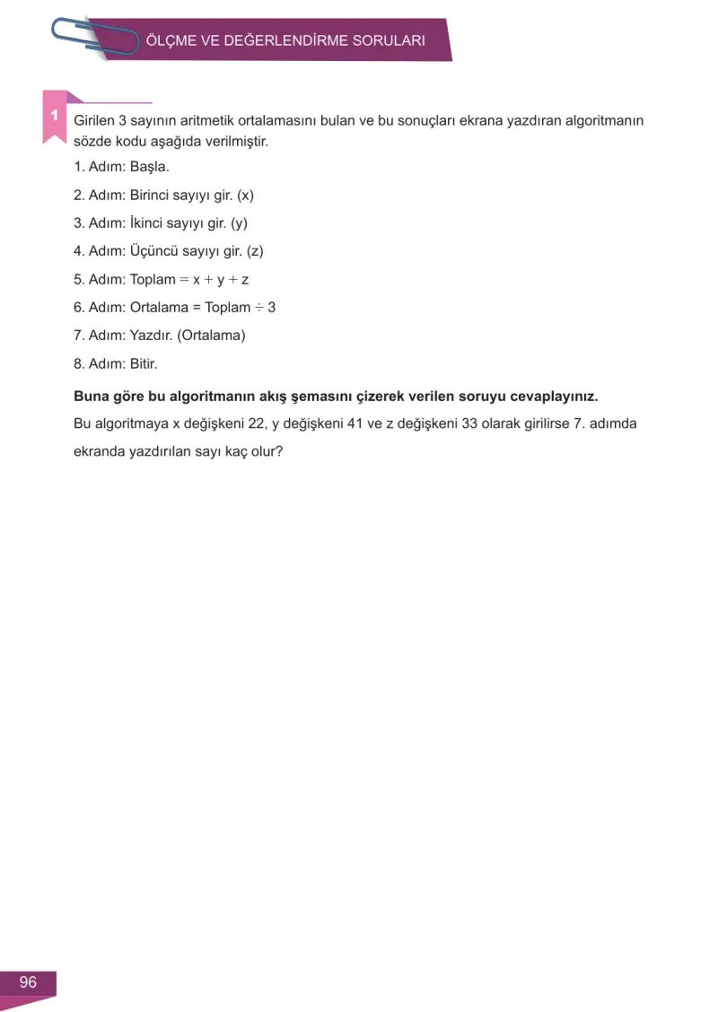 6. Sınıf Matematik Ders Kitabı Cevapları Meb Yayınları 2 Sayfa 96