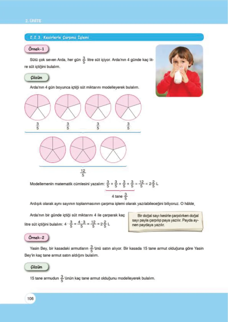 6. Sınıf Matematik Ders Kitabı Cevapları Öğün Yayınlar Sayfa 106
