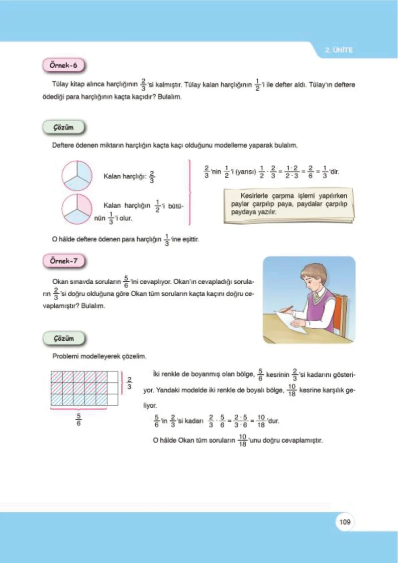6. Sınıf Matematik Ders Kitabı Cevapları Öğün Yayınlar Sayfa 109