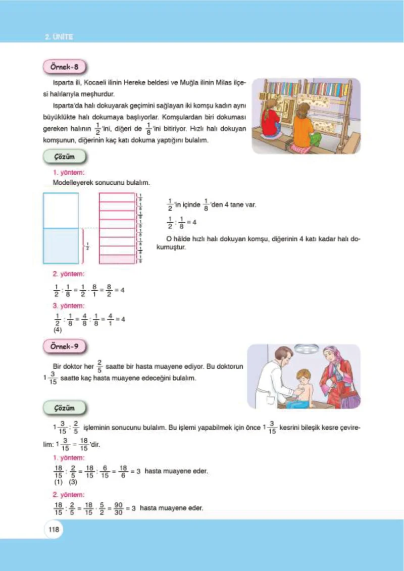 6. Sınıf Matematik Ders Kitabı Cevapları Öğün Yayınlar Sayfa 118