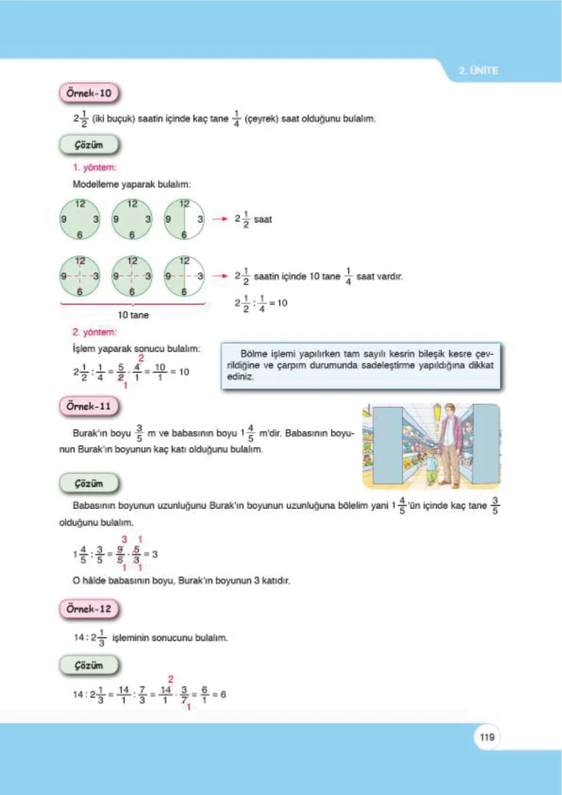 6. Sınıf Matematik Ders Kitabı Cevapları Öğün Yayınlar Sayfa 119
