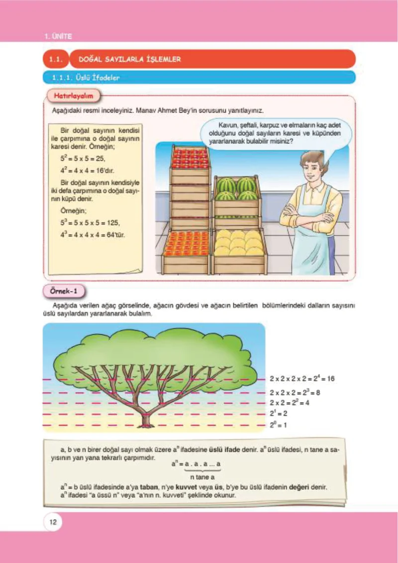 6. Sınıf Matematik Ders Kitabı Cevapları Öğün Yayınlar Sayfa 12