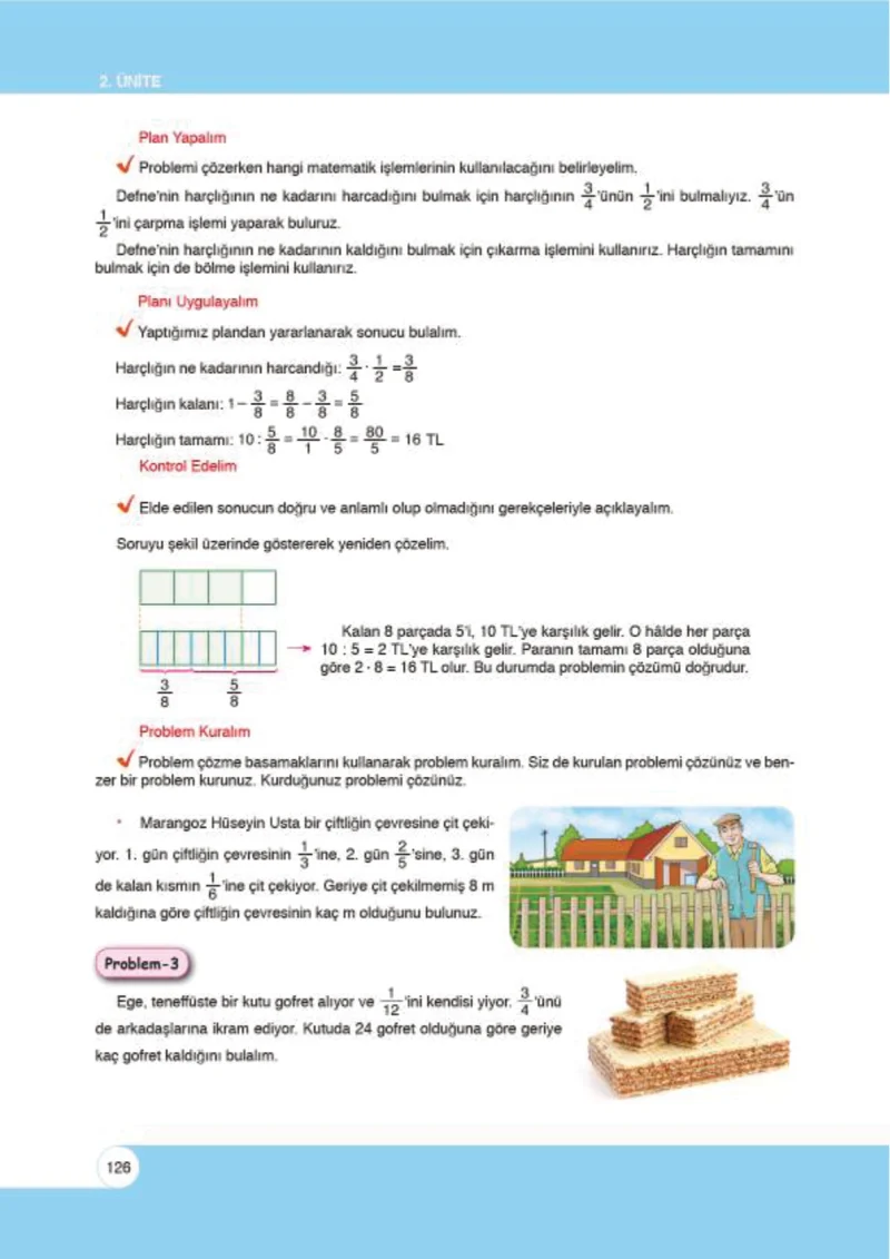 6. Sınıf Matematik Ders Kitabı Cevapları Öğün Yayınlar Sayfa 126