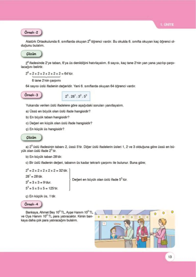 6. Sınıf Matematik Ders Kitabı Cevapları Öğün Yayınlar Sayfa 13