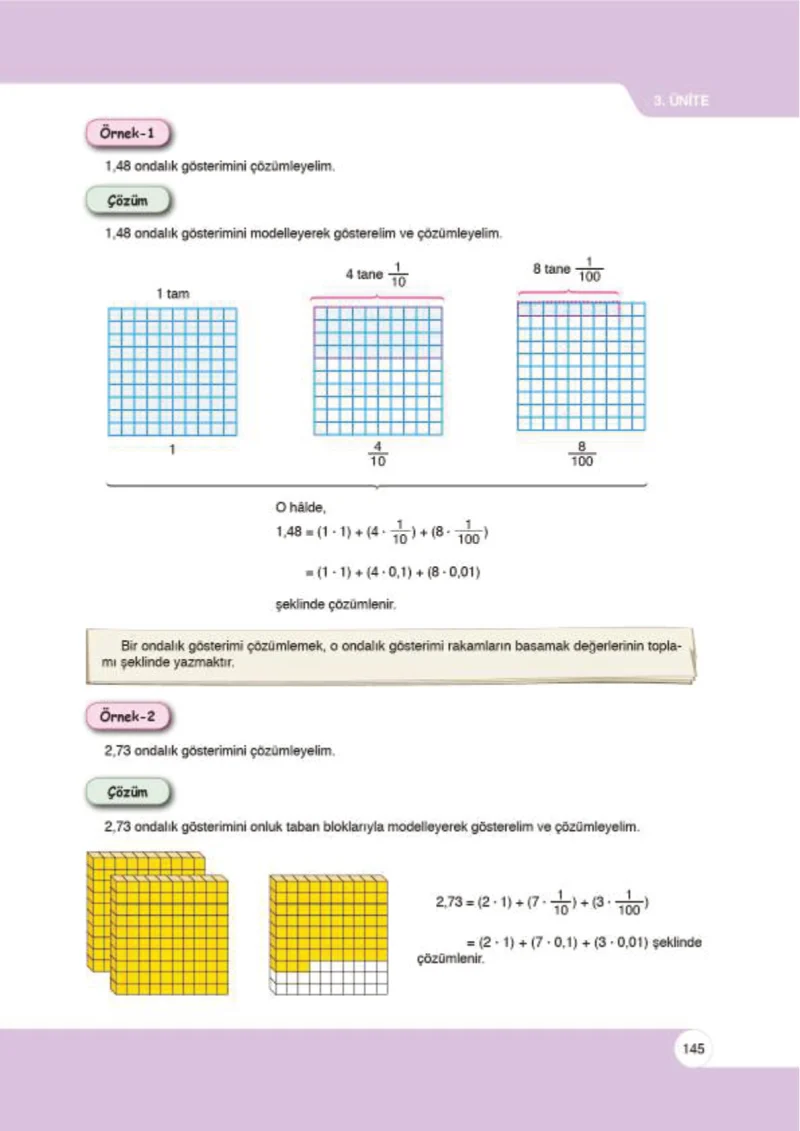 6. Sınıf Matematik Ders Kitabı Cevapları Öğün Yayınlar Sayfa 145