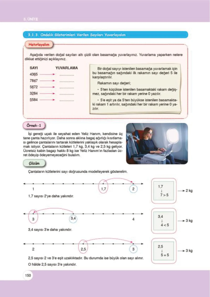 6. Sınıf Matematik Ders Kitabı Cevapları Öğün Yayınlar Sayfa 150