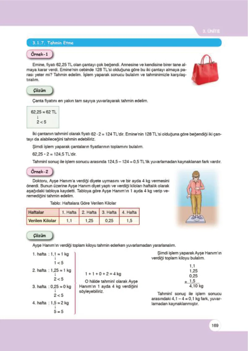 6. Sınıf Matematik Ders Kitabı Cevapları Öğün Yayınlar Sayfa 169
