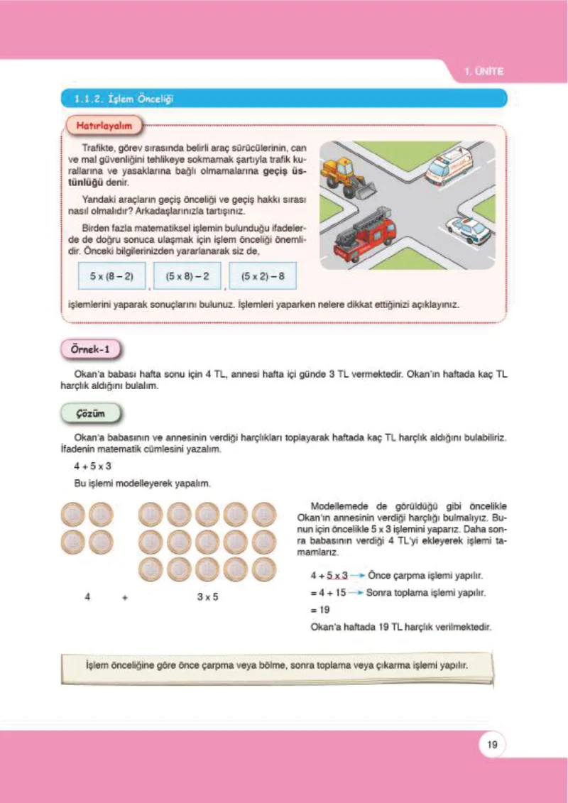 6. Sınıf Matematik Ders Kitabı Cevapları Öğün Yayınlar Sayfa 19