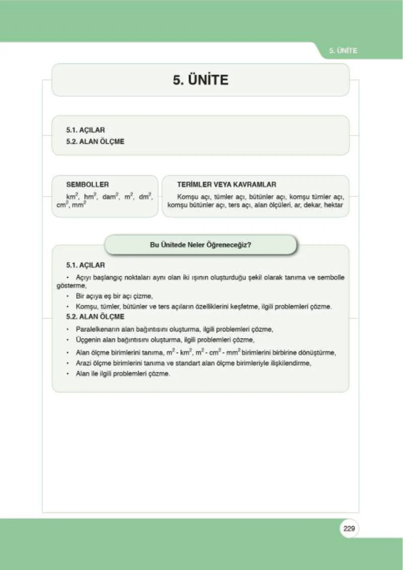 6. Sınıf Matematik Ders Kitabı Cevapları Öğün Yayınlar Sayfa 229