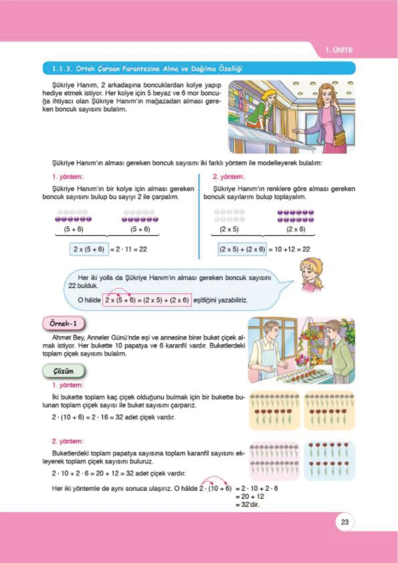 6. Sınıf Matematik Ders Kitabı Cevapları Öğün Yayınlar Sayfa 23