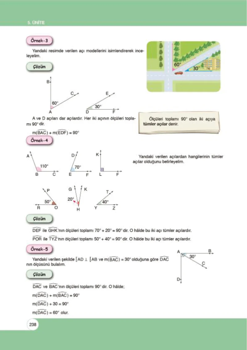 6. Sınıf Matematik Ders Kitabı Cevapları Öğün Yayınlar Sayfa 238