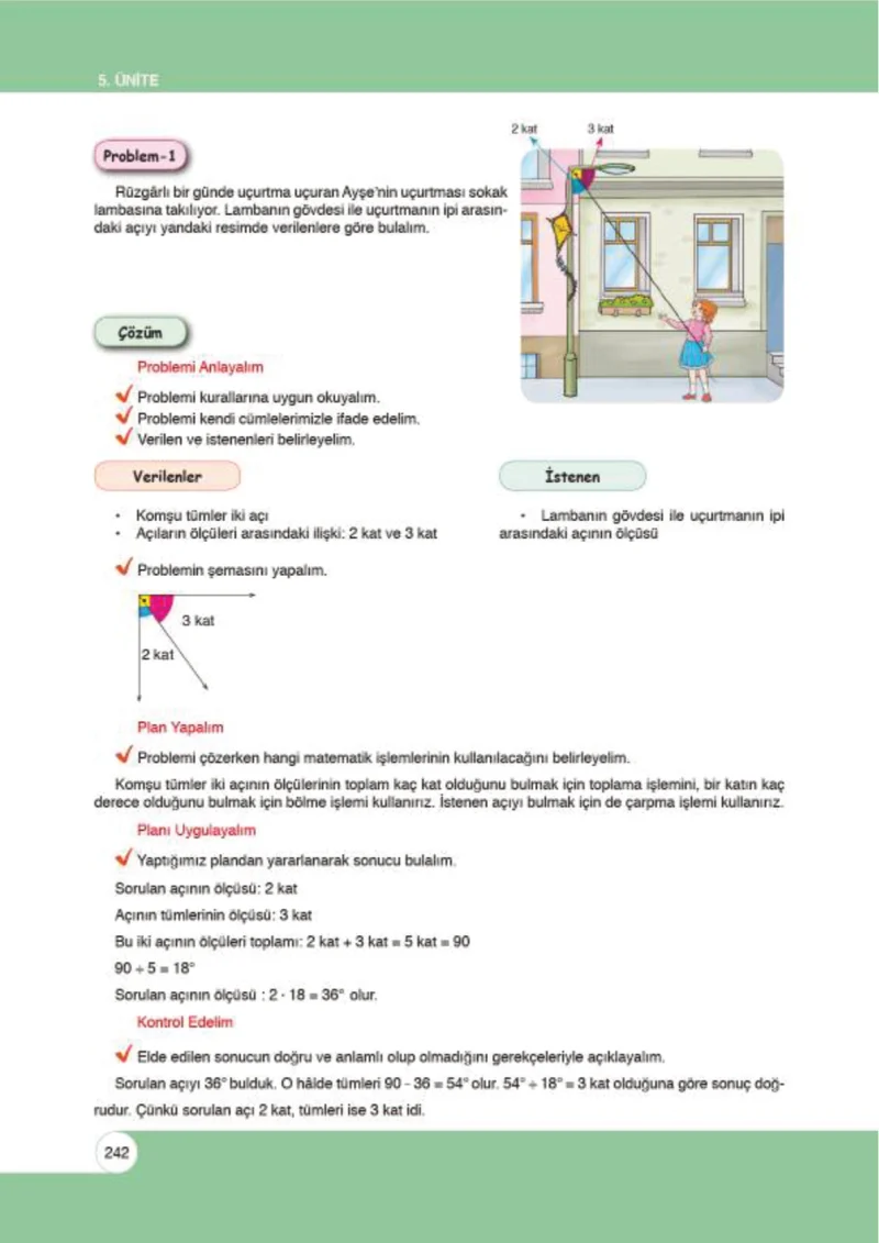 6. Sınıf Matematik Ders Kitabı Cevapları Öğün Yayınlar Sayfa 242