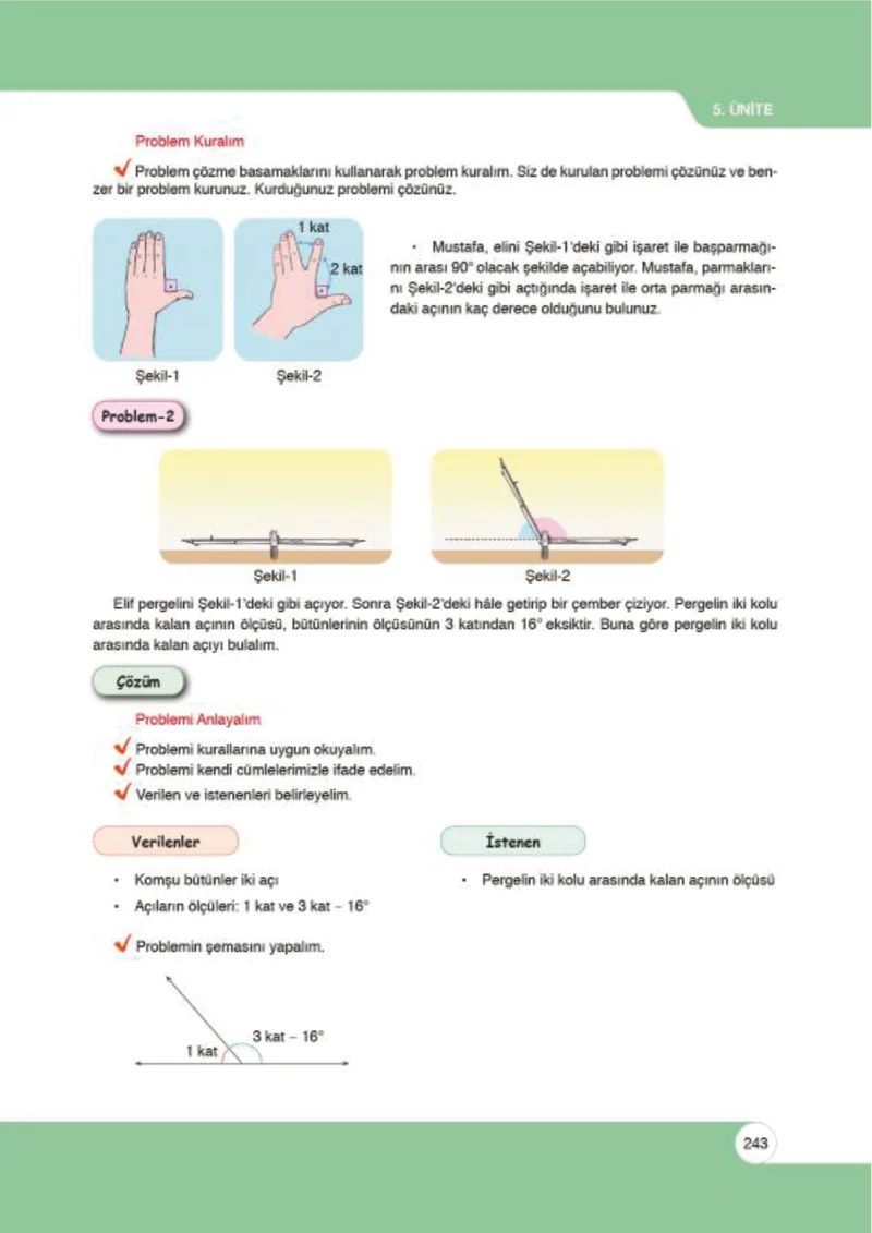 6. Sınıf Matematik Ders Kitabı Cevapları Öğün Yayınlar Sayfa 243