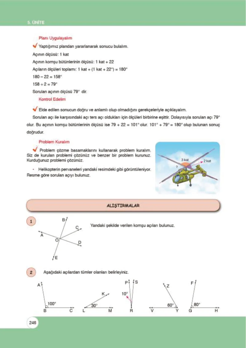 6. Sınıf Matematik Ders Kitabı Cevapları Öğün Yayınlar Sayfa 246
