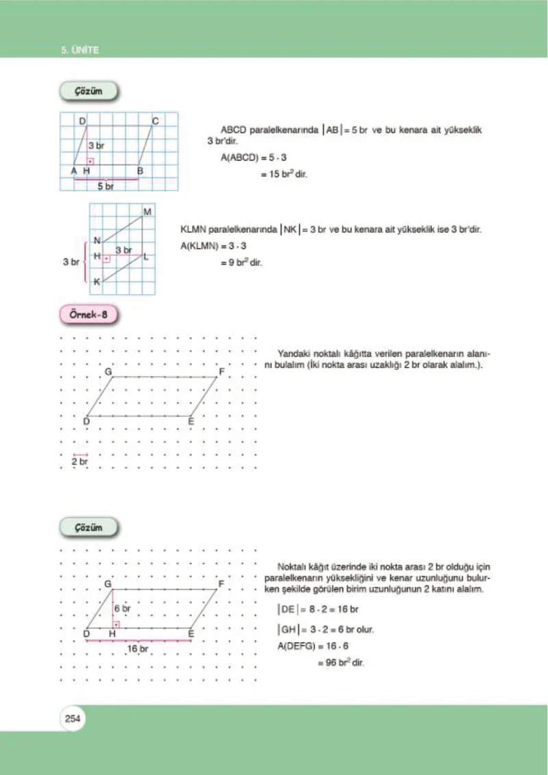 6. Sınıf Matematik Ders Kitabı Cevapları Öğün Yayınlar Sayfa 254