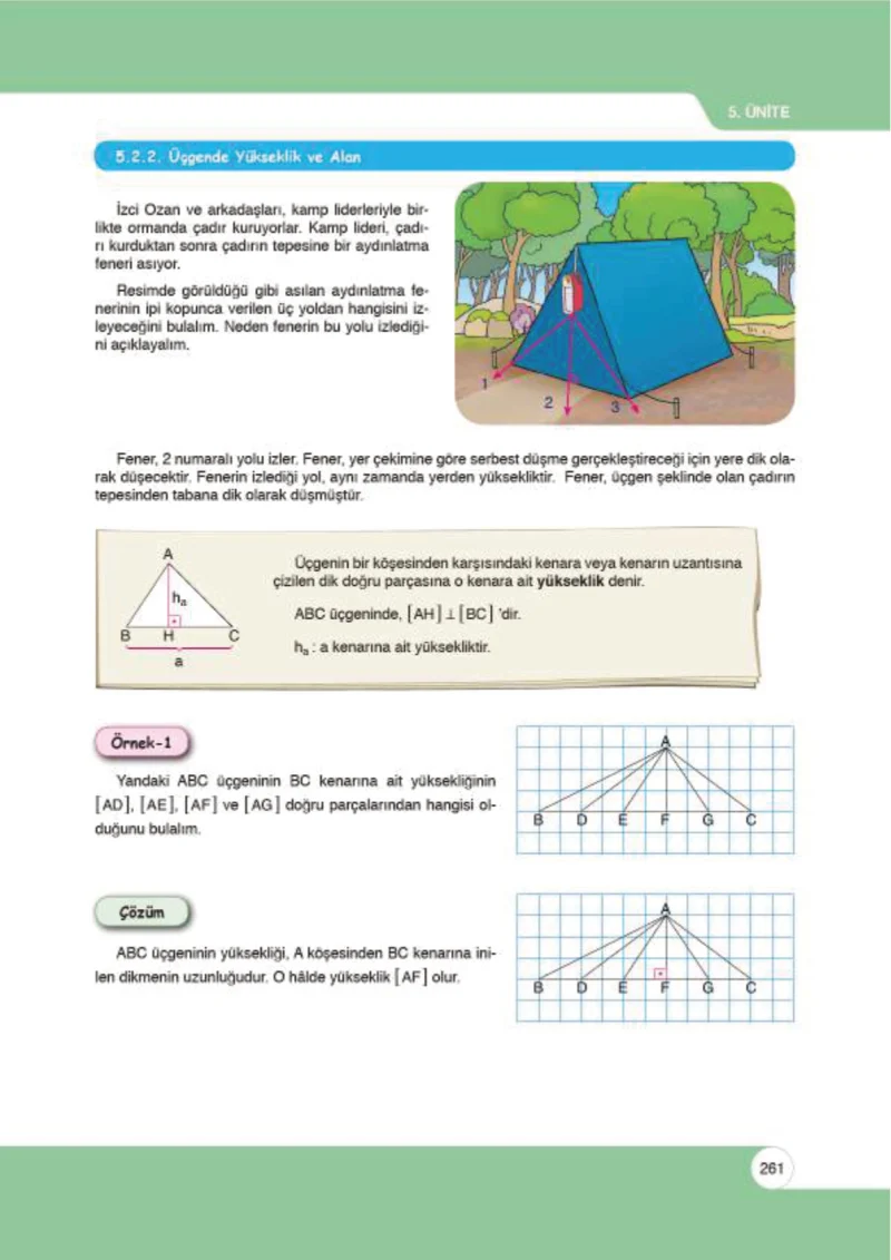 6. Sınıf Matematik Ders Kitabı Cevapları Öğün Yayınlar Sayfa 261