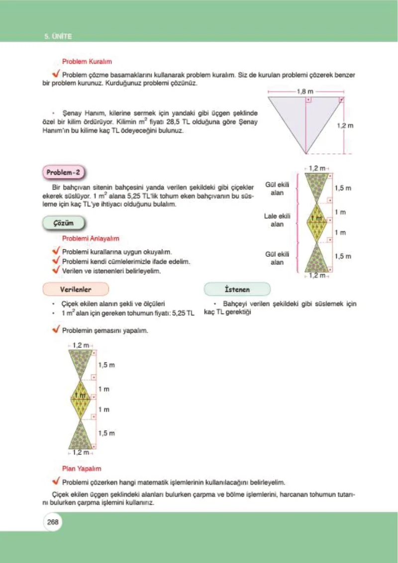 6. Sınıf Matematik Ders Kitabı Cevapları Öğün Yayınlar Sayfa 268