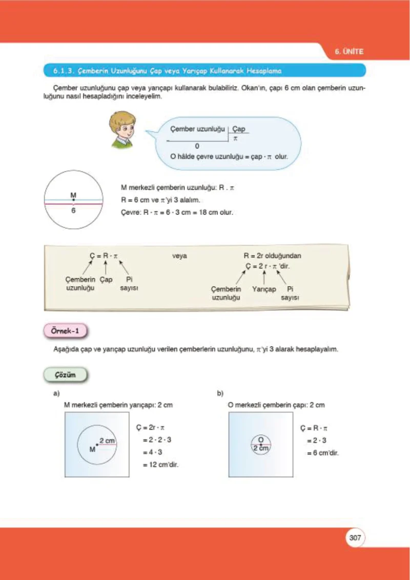 6. Sınıf Matematik Ders Kitabı Cevapları Öğün Yayınlar Sayfa 307