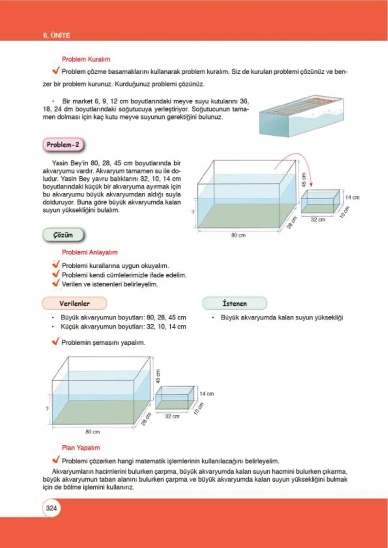 6. Sınıf Matematik Ders Kitabı Cevapları Öğün Yayınlar Sayfa 324