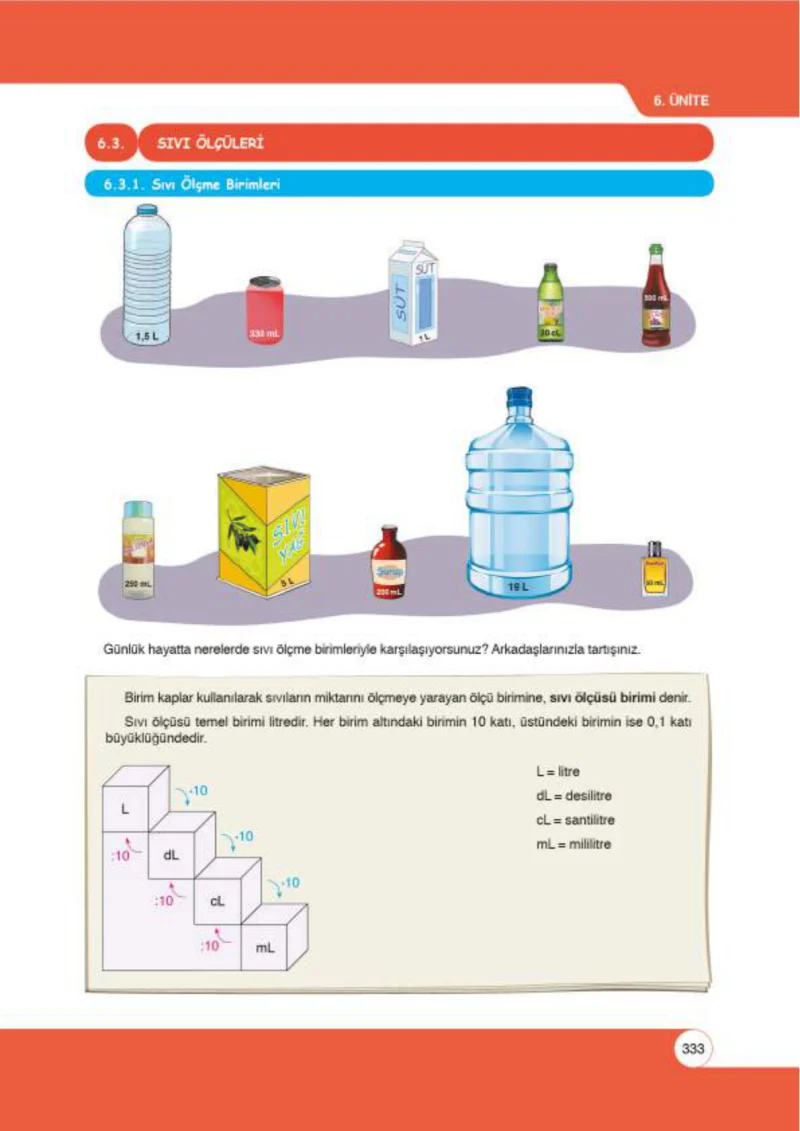 6. Sınıf Matematik Ders Kitabı Cevapları Öğün Yayınlar Sayfa 333