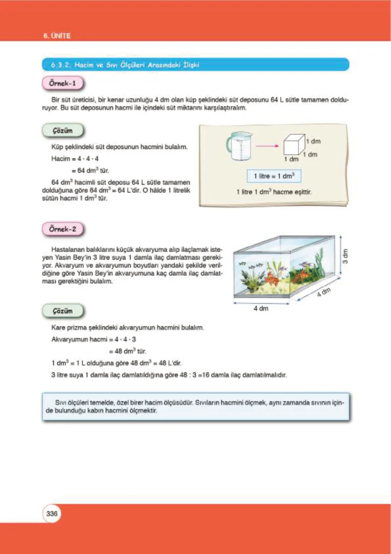 6. Sınıf Matematik Ders Kitabı Cevapları Öğün Yayınlar Sayfa 336