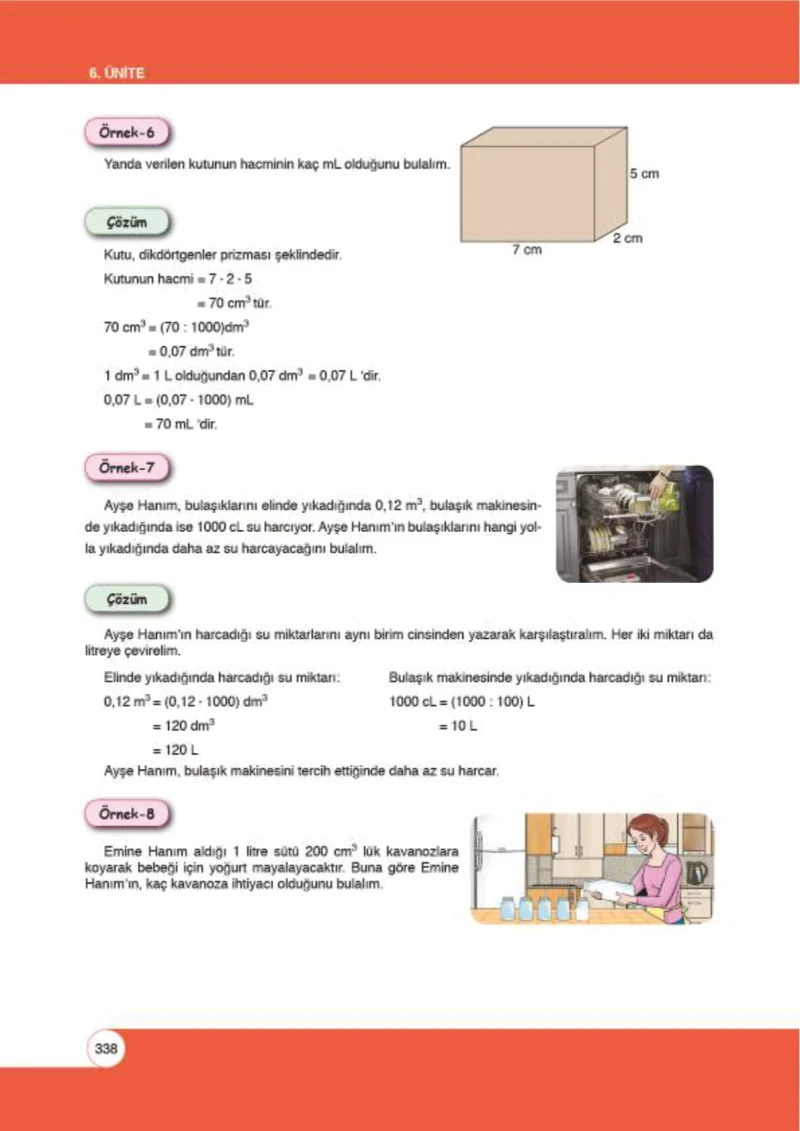 6. Sınıf Matematik Ders Kitabı Cevapları Öğün Yayınlar Sayfa 338