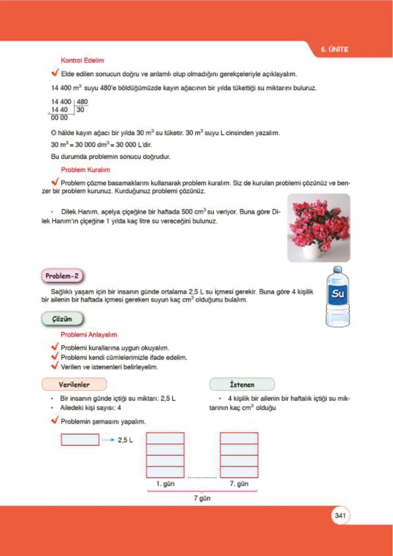 6. Sınıf Matematik Ders Kitabı Cevapları Öğün Yayınlar Sayfa 341