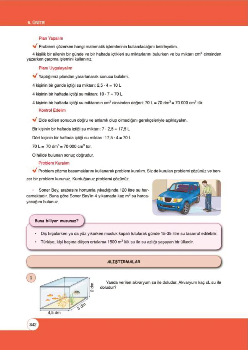 6. Sınıf Matematik Ders Kitabı Cevapları Öğün Yayınlar Sayfa 342