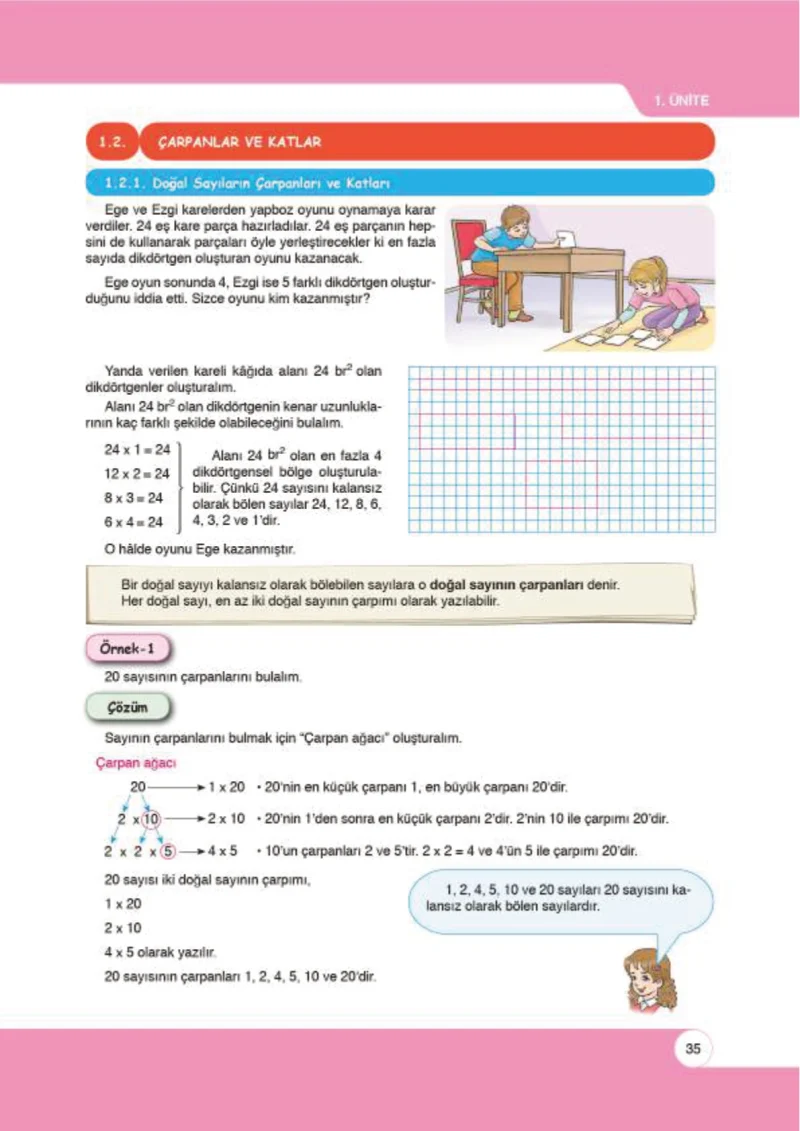 6. Sınıf Matematik Ders Kitabı Cevapları Öğün Yayınlar Sayfa 35