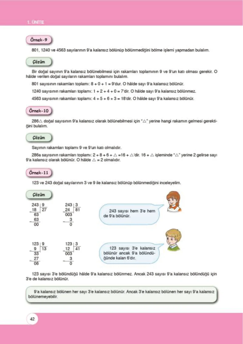 6. Sınıf Matematik Ders Kitabı Cevapları Öğün Yayınlar Sayfa 42