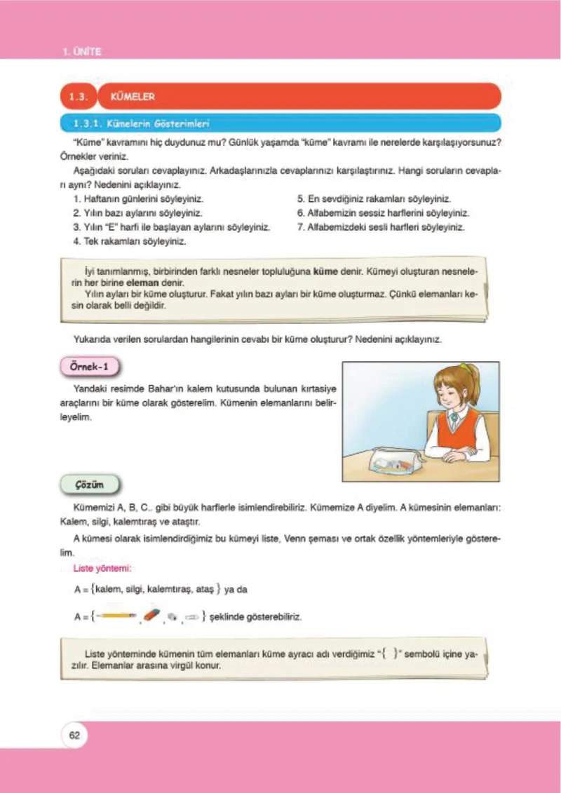 6. Sınıf Matematik Ders Kitabı Cevapları Öğün Yayınlar Sayfa 62