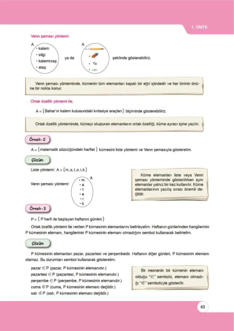 6. Sınıf Matematik Ders Kitabı Cevapları Öğün Yayınlar Sayfa 63