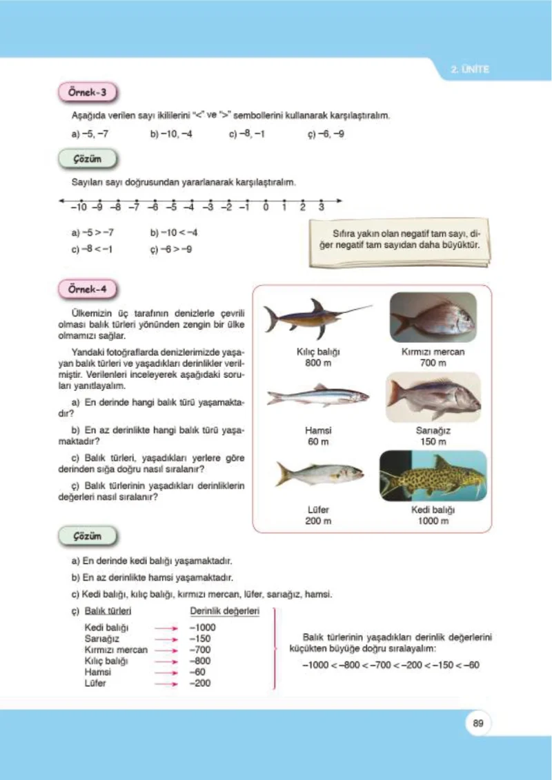 6. Sınıf Matematik Ders Kitabı Cevapları Öğün Yayınlar Sayfa 89