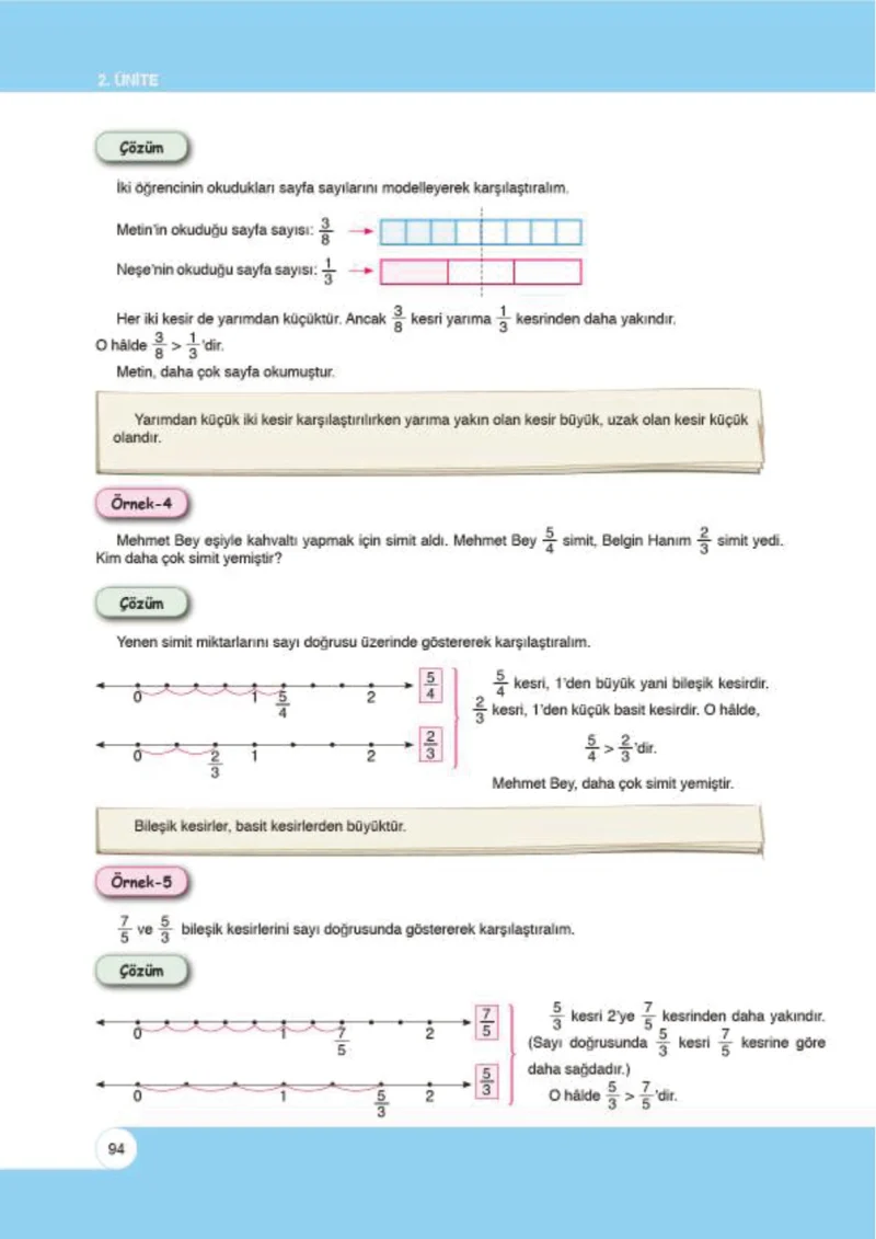 6. Sınıf Matematik Ders Kitabı Cevapları Öğün Yayınlar Sayfa 94