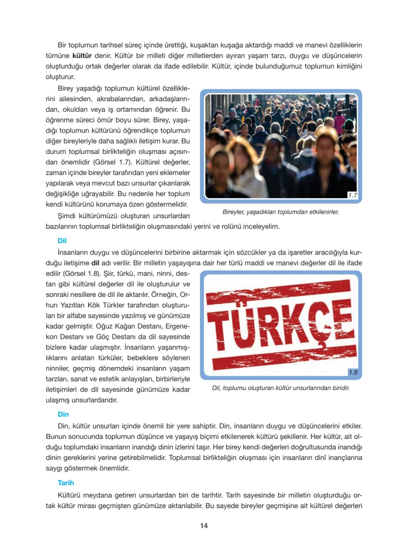 6. Sınıf Sosyal Bilgiler Ders Kitabı Cevapları Anadol Yayınları Sayfa 14