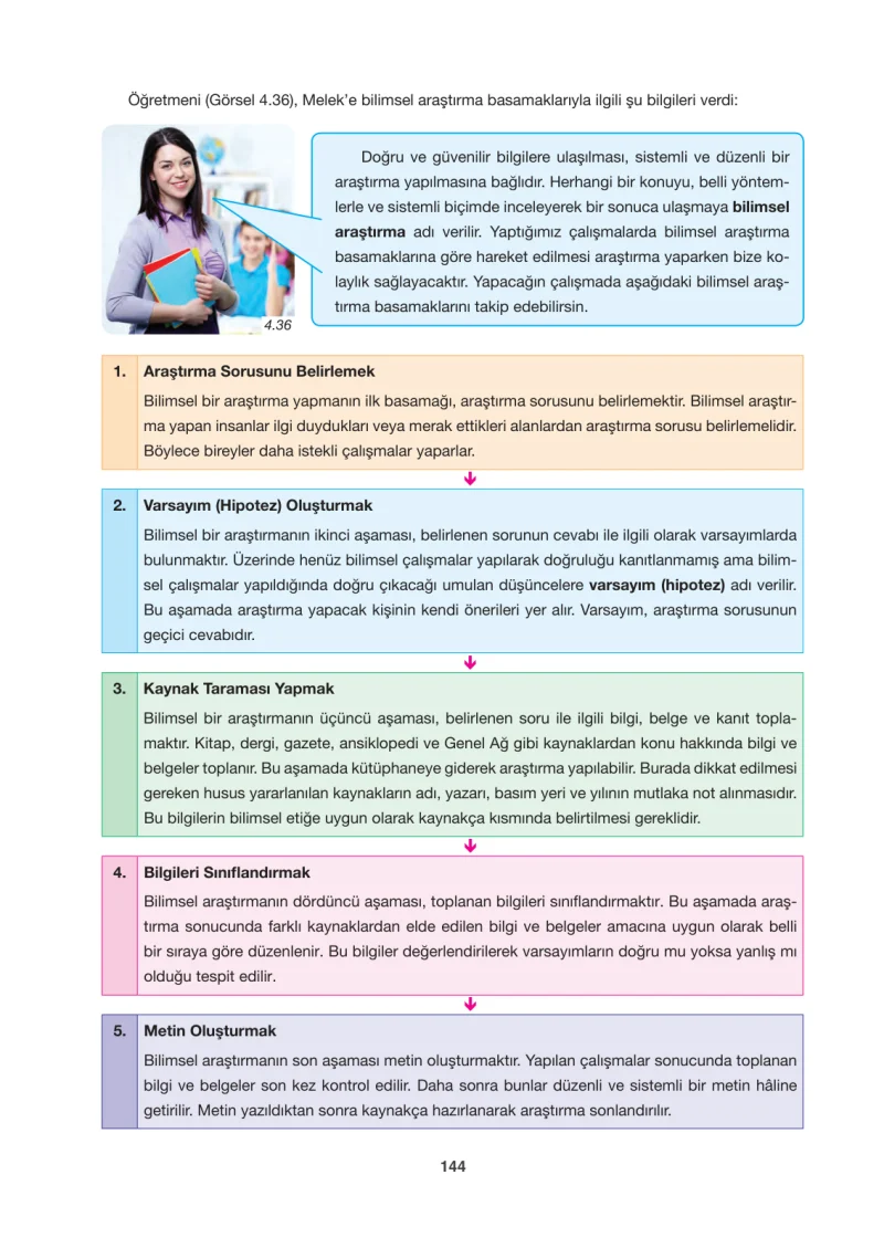 6. Sınıf Sosyal Bilgiler Ders Kitabı Cevapları Anadol Yayınları Sayfa 144