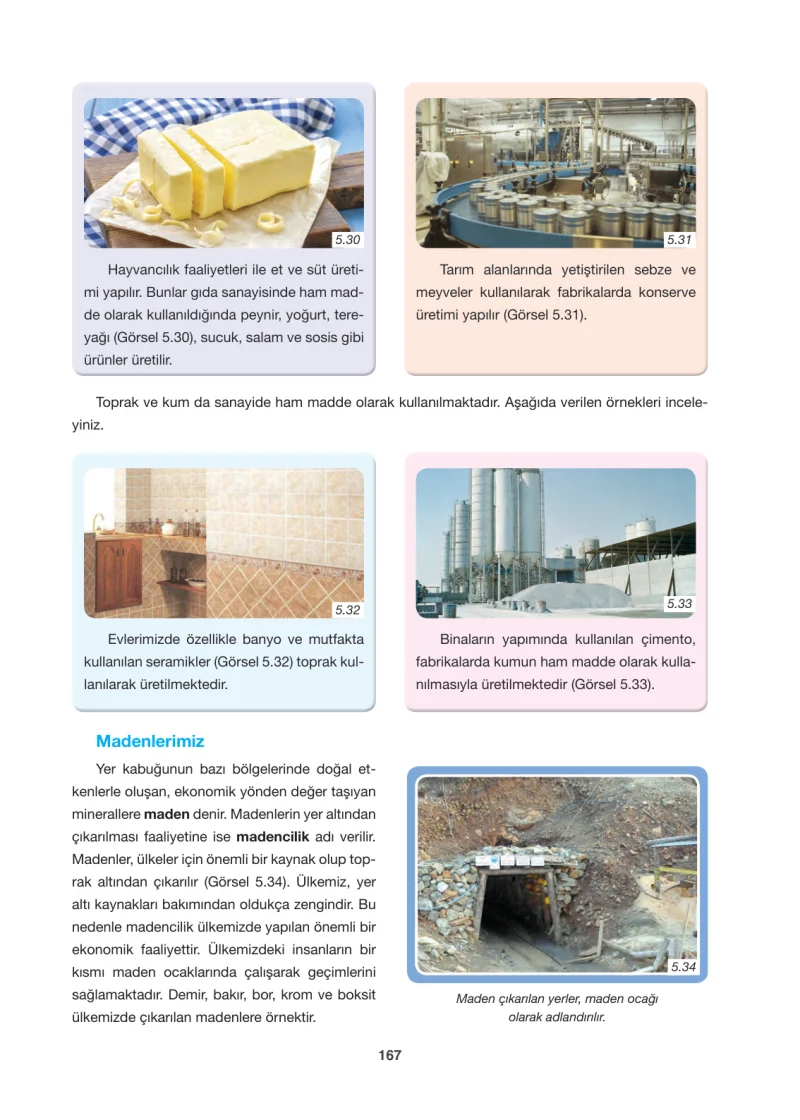 6. Sınıf Sosyal Bilgiler Ders Kitabı Cevapları Anadol Yayınları Sayfa 167