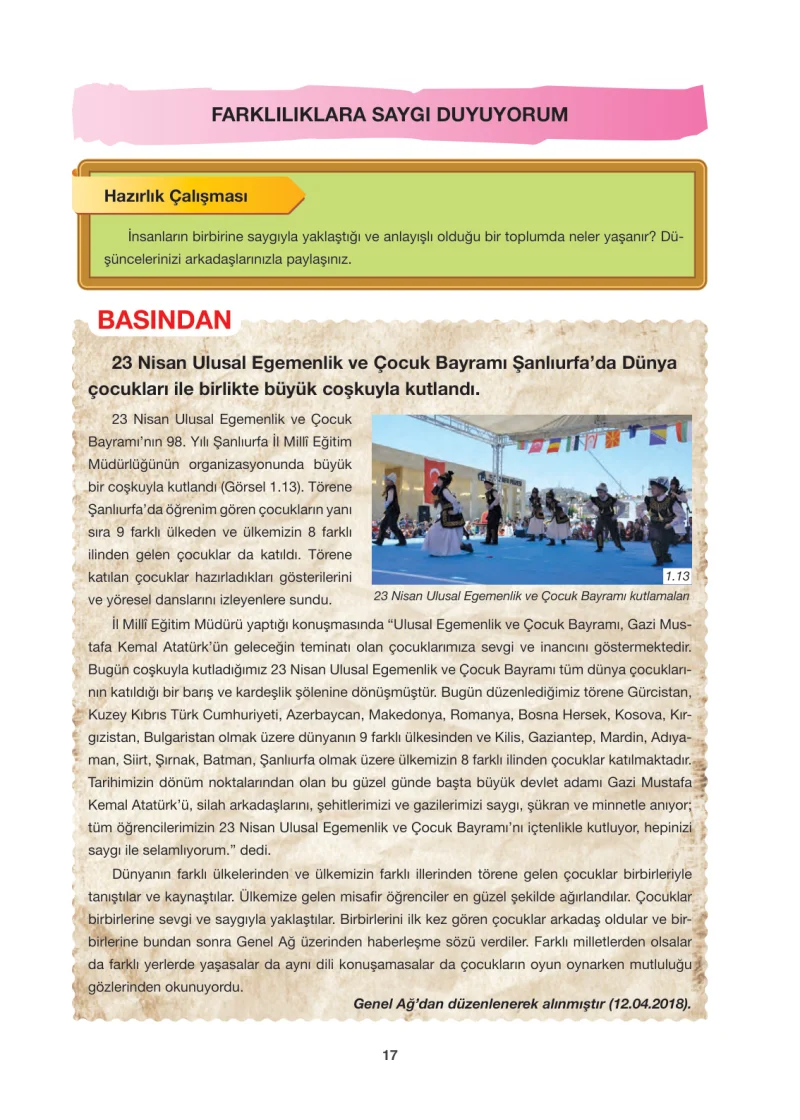 6. Sınıf Sosyal Bilgiler Ders Kitabı Cevapları Anadol Yayınları Sayfa 17