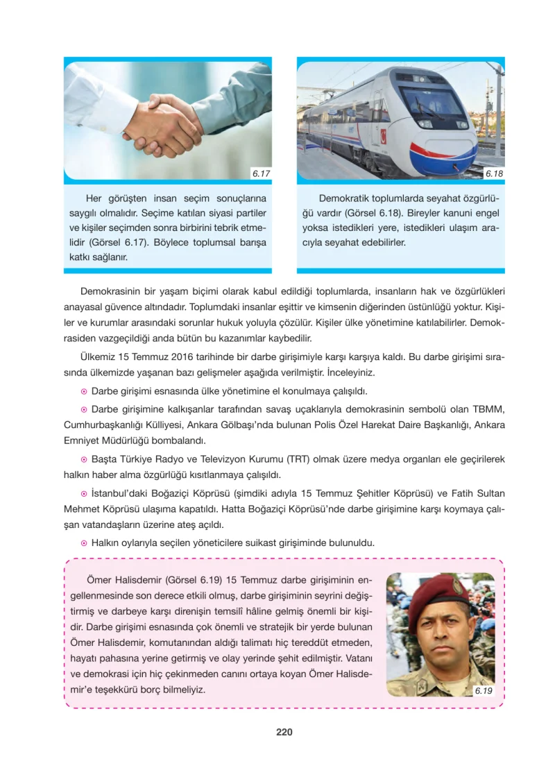 6. Sınıf Sosyal Bilgiler Ders Kitabı Cevapları Anadol Yayınları Sayfa 220