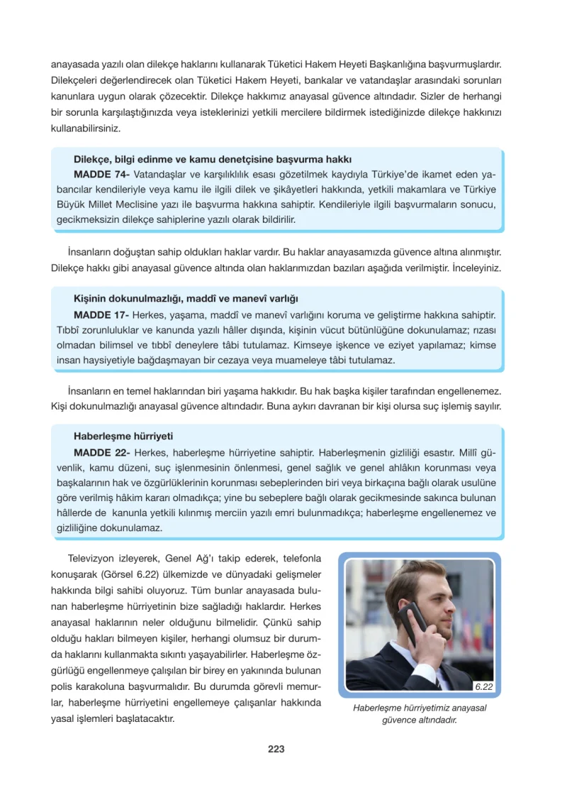 6. Sınıf Sosyal Bilgiler Ders Kitabı Cevapları Anadol Yayınları Sayfa 223