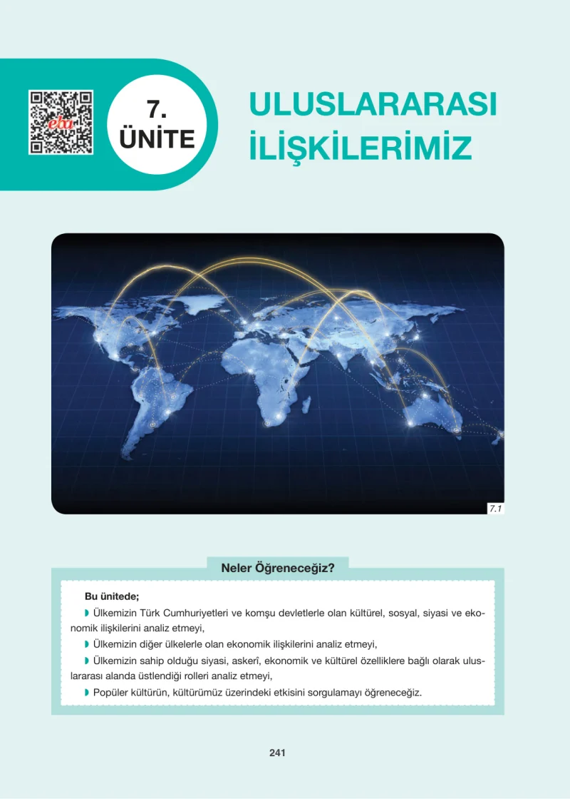 6. Sınıf Sosyal Bilgiler Ders Kitabı Cevapları Anadol Yayınları Sayfa 241