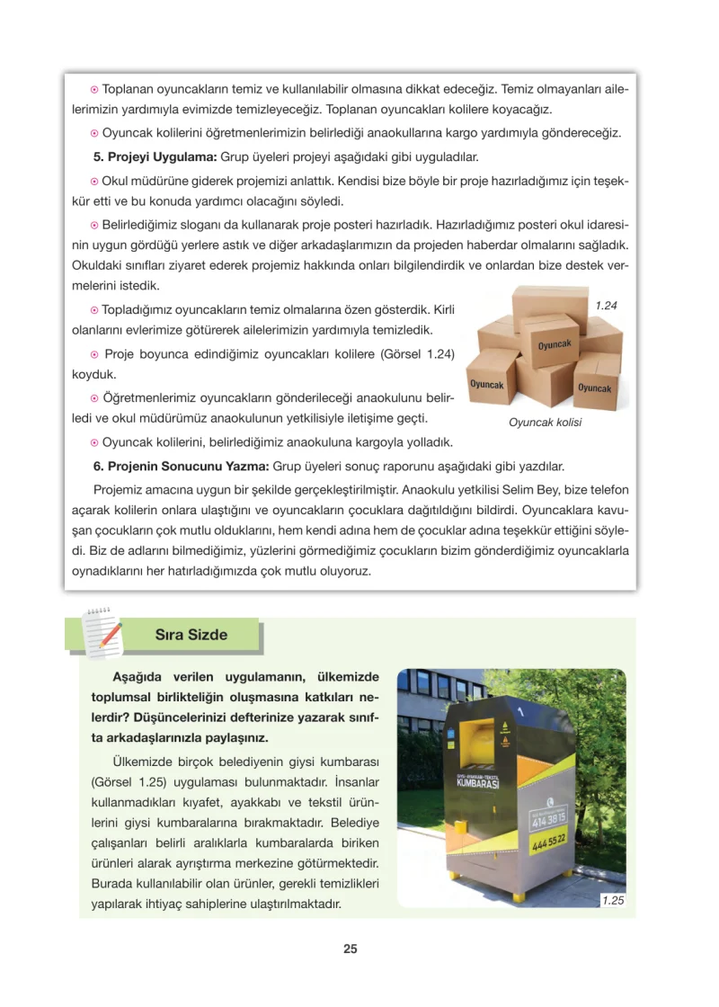 6. Sınıf Sosyal Bilgiler Ders Kitabı Cevapları Anadol Yayınları Sayfa 25