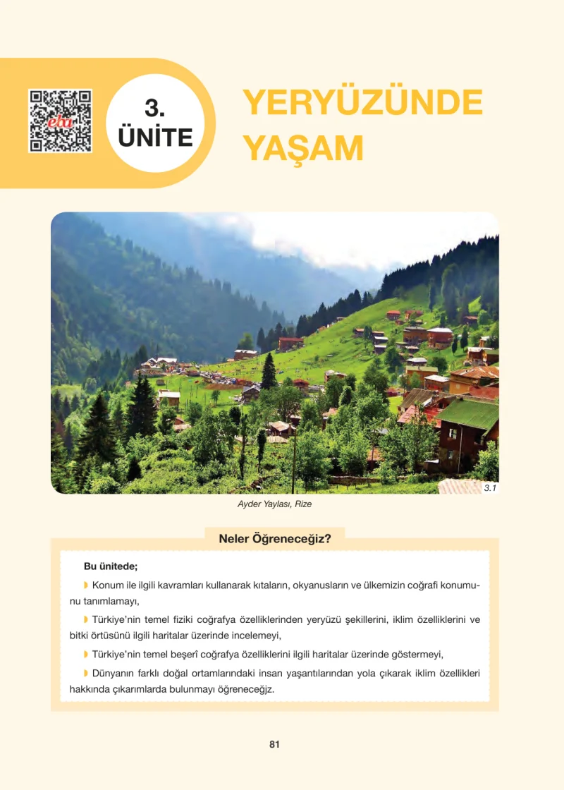 6. Sınıf Sosyal Bilgiler Ders Kitabı Cevapları Anadol Yayınları Sayfa 81