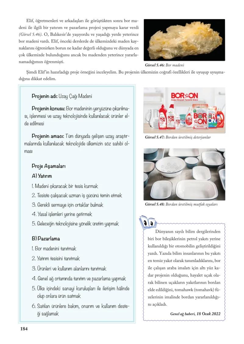 6. Sınıf Sosyal Bilgiler Ders Kitabı Cevapları Evos Yayınları Sayfa 184