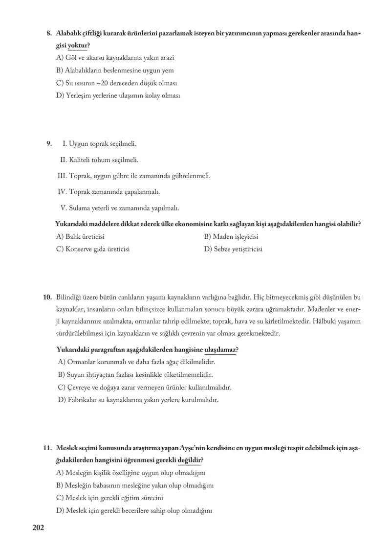 6. Sınıf Sosyal Bilgiler Ders Kitabı Cevapları Evos Yayınları Sayfa 202