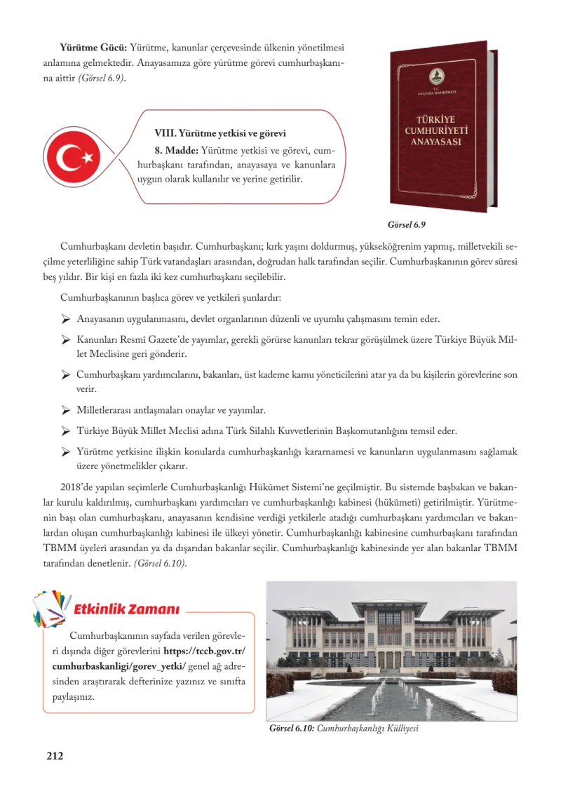 6. Sınıf Sosyal Bilgiler Ders Kitabı Cevapları Evos Yayınları Sayfa 212